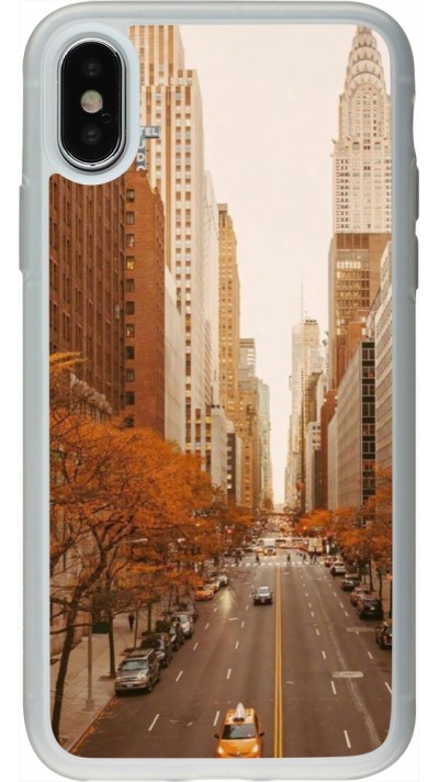 iPhone X / Xs Case Hülle - Silikon transparent Autumn 2024 New York city