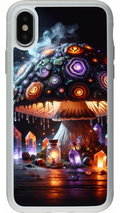 iPhone X / Xs Case Hülle - Silikon transparent Halloween Zaubertrank Magie