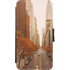 iPhone X / Xs Case Hülle - Wallet schwarz Autumn 2024 New York city