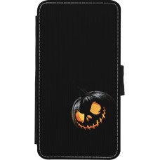 iPhone X / Xs Case Hülle - Wallet schwarz Halloween 2023 discreet pumpkin