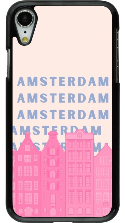 iPhone XR Case Hülle - Amsterdam Pink Print