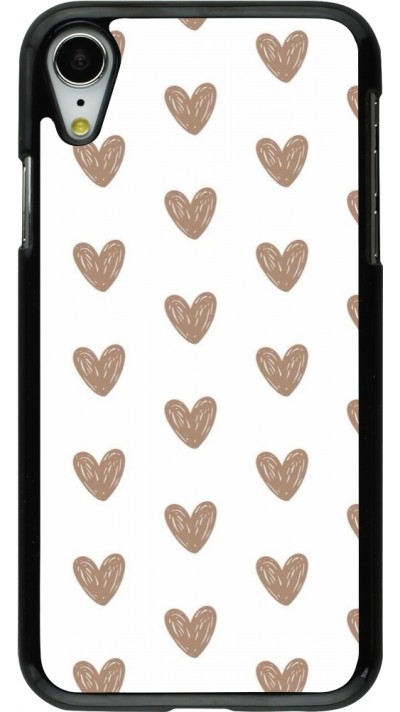 iPhone XR Case Hülle - Autumn 2024 brown hearts