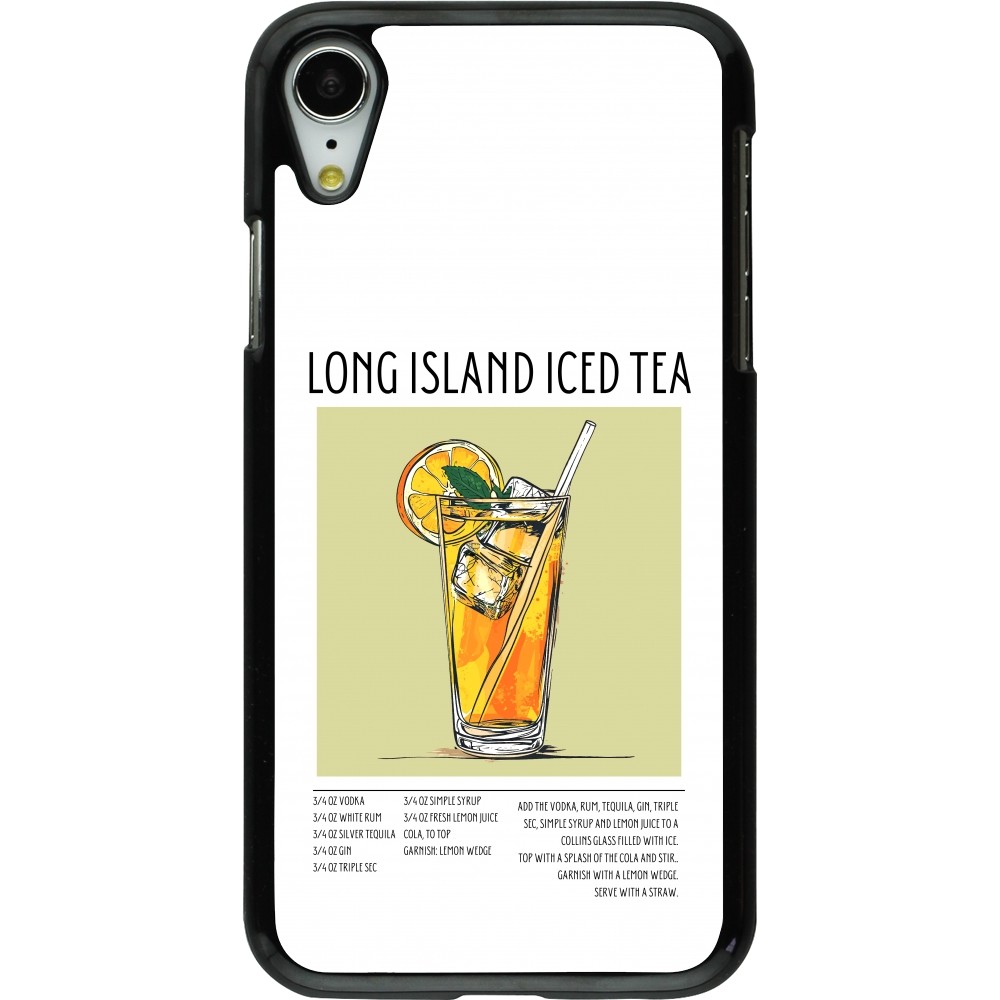 iPhone XR Case Hülle - Cocktail Rezept Long Island Ice Tea