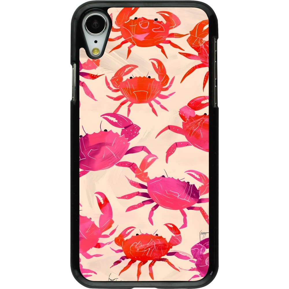 iPhone XR Case Hülle - Crabs Paint