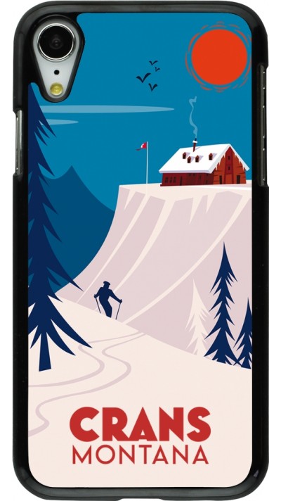 iPhone XR Case Hülle - Crans-Montana Cabane