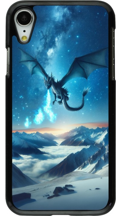 iPhone XR Case Hülle - Drache nächtliche Berg