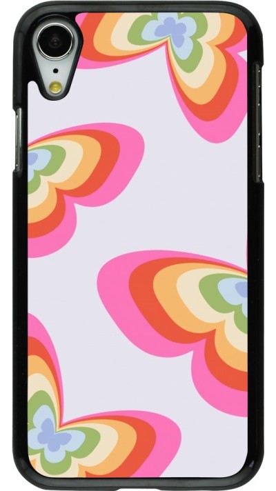 iPhone XR Case Hülle - Easter 2024 rainbow butterflies