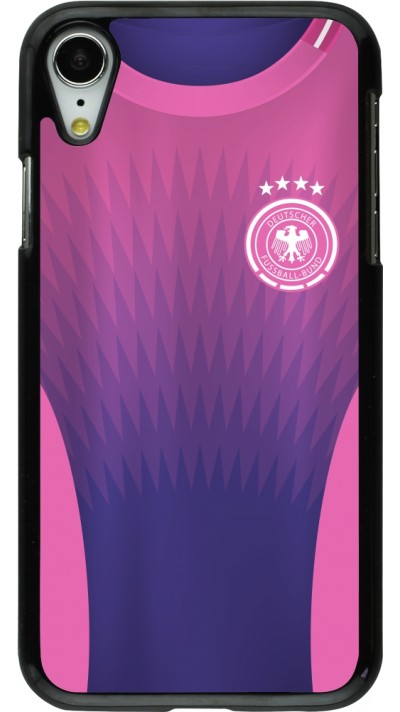 Coque iPhone XR - Maillot de football Allemagne Extérieur personnalisable