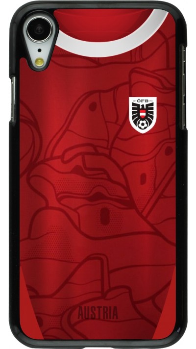 Coque iPhone XR - Maillot de football Autriche personnalisable