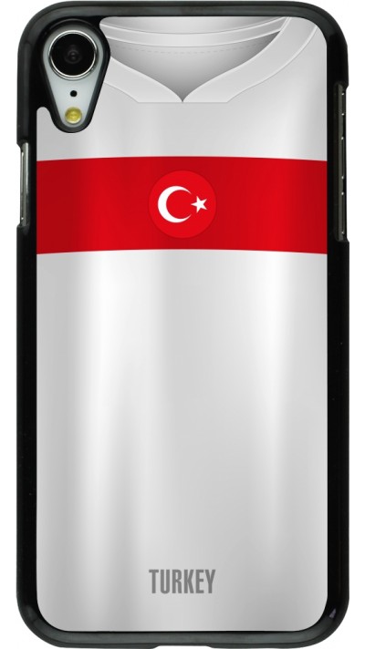 Coque iPhone XR - Maillot de football Turquie personnalisable