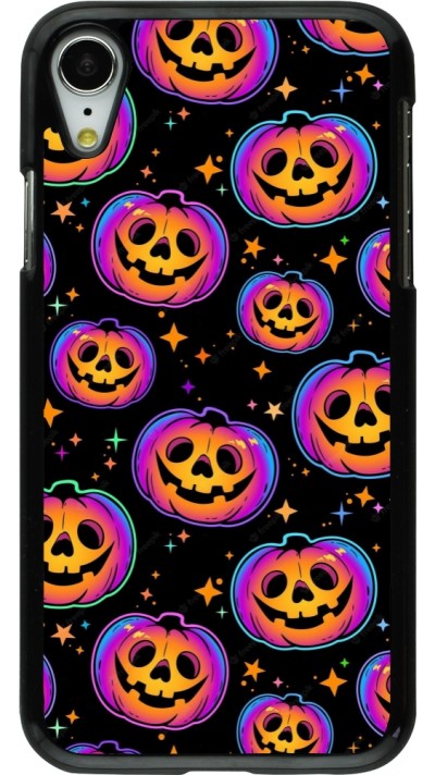 iPhone XR Case Hülle - Halloween 2024 rainbow pumpkins