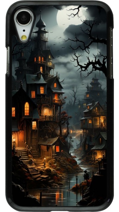 iPhone XR Case Hülle - Halloween 2024 scary town