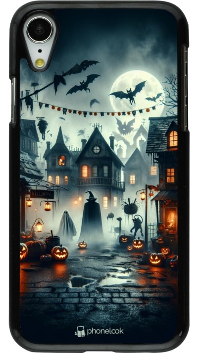 iPhone XR Case Hülle - Halloween Spukstadt