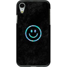 iPhone XR Case Hülle - Happy smiley irisirt