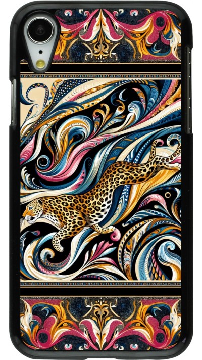 iPhone XR Case Hülle - Leopard Abstrakte Kunst