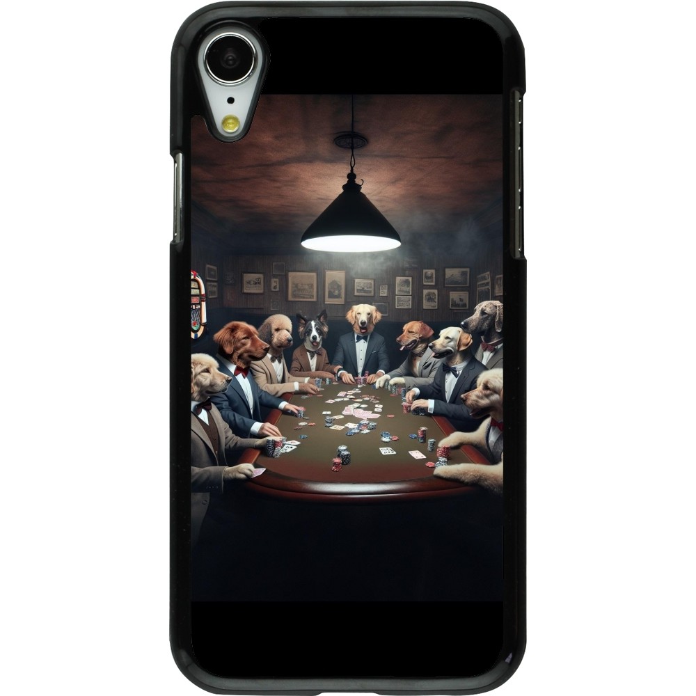 iPhone XR Case Hülle - Die Pokerhunde