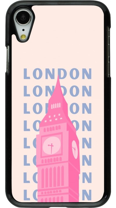 iPhone XR Case Hülle - London Pink Print