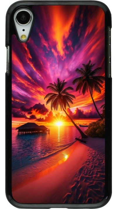 iPhone XR Case Hülle - Malediven Abenddämmerung Glückseligkeit