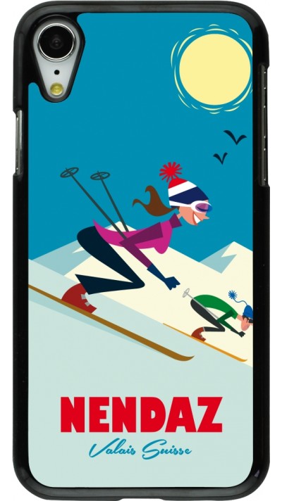 Coque iPhone XR - Nendaz Ski Downhill
