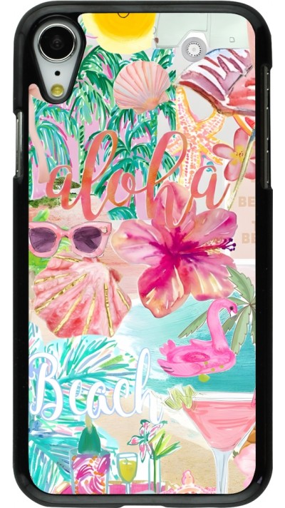 iPhone XR Case Hülle - Preppy Collage Aloha