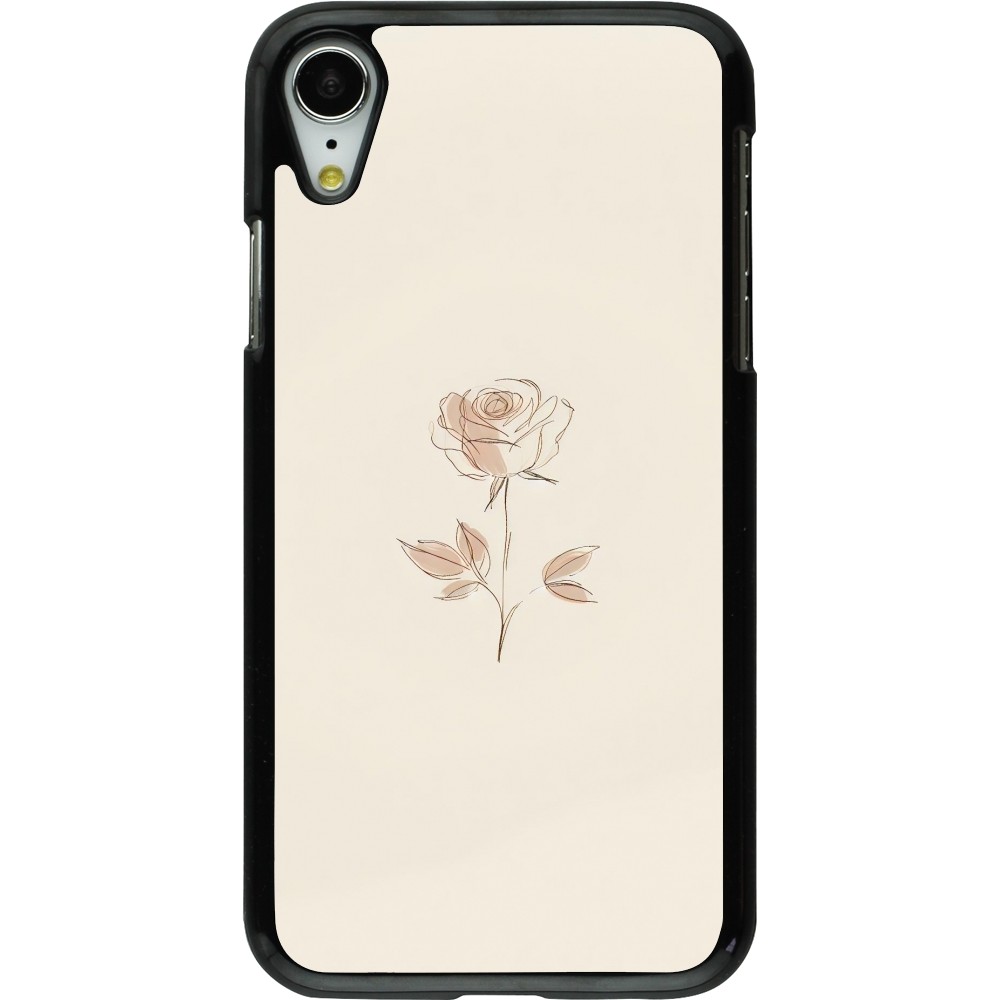 iPhone XR Case Hülle - Rosa Sand Minimalistisch