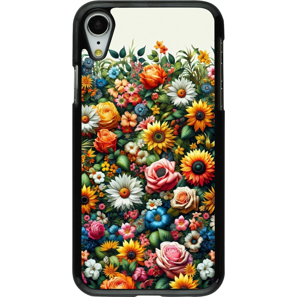 iPhone XR Case Hülle - Sommer Blumenmuster