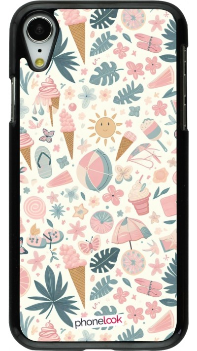 iPhone XR Case Hülle - Sommer Pink Muster