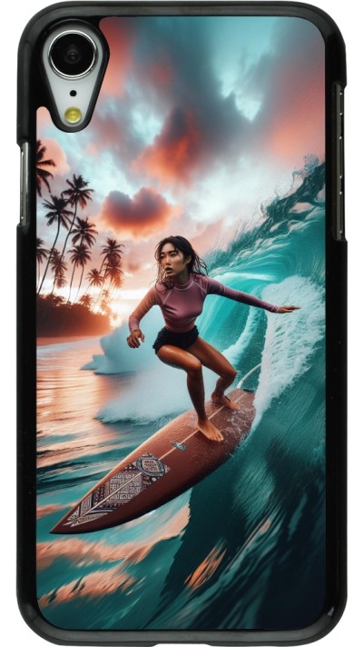 iPhone XR Case Hülle - Surferin aus Bali