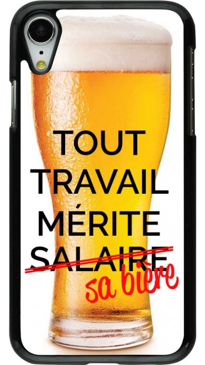 Hülle iPhone XR - Tout travail mérite sa bière