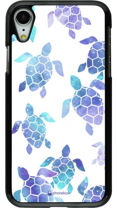 Hülle iPhone XR - Turtles pattern watercolor