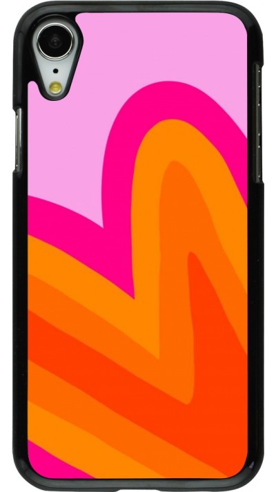 iPhone XR Case Hülle - Valentine 2024 heart gradient