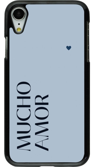 iPhone XR Case Hülle - Valentine 2024 mucho amor azul