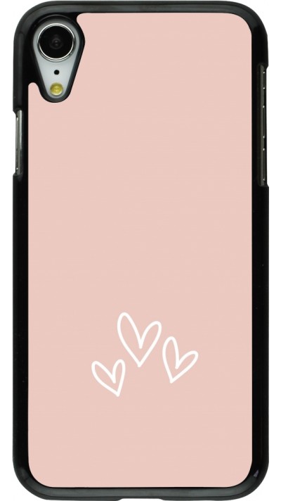 Coque iPhone XR - Valentine 2023 three minimalist hearts