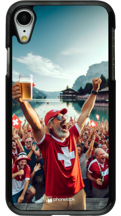 iPhone XR Case Hülle - Schweizer Sieg Fanzone Euro 2024