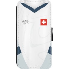 iPhone XR Case Hülle - Wallet schwarz Schweiz Away personalisierbares Fussballtrikot