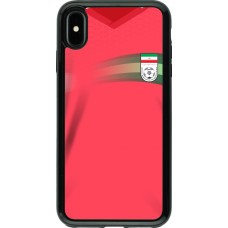 iPhone Xs Max Case Hülle - Hybrid Armor schwarz Iran 2022 personalisierbares Fussballtrikot