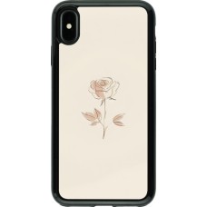 iPhone Xs Max Case Hülle - Hybrid Armor schwarz Rosa Sand Minimalistisch