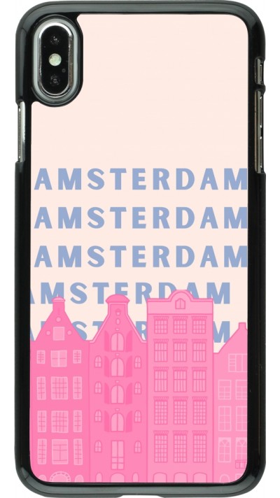 iPhone Xs Max Case Hülle - Amsterdam Pink Print