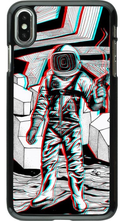 Hülle iPhone Xs Max - Anaglyph Astronaut