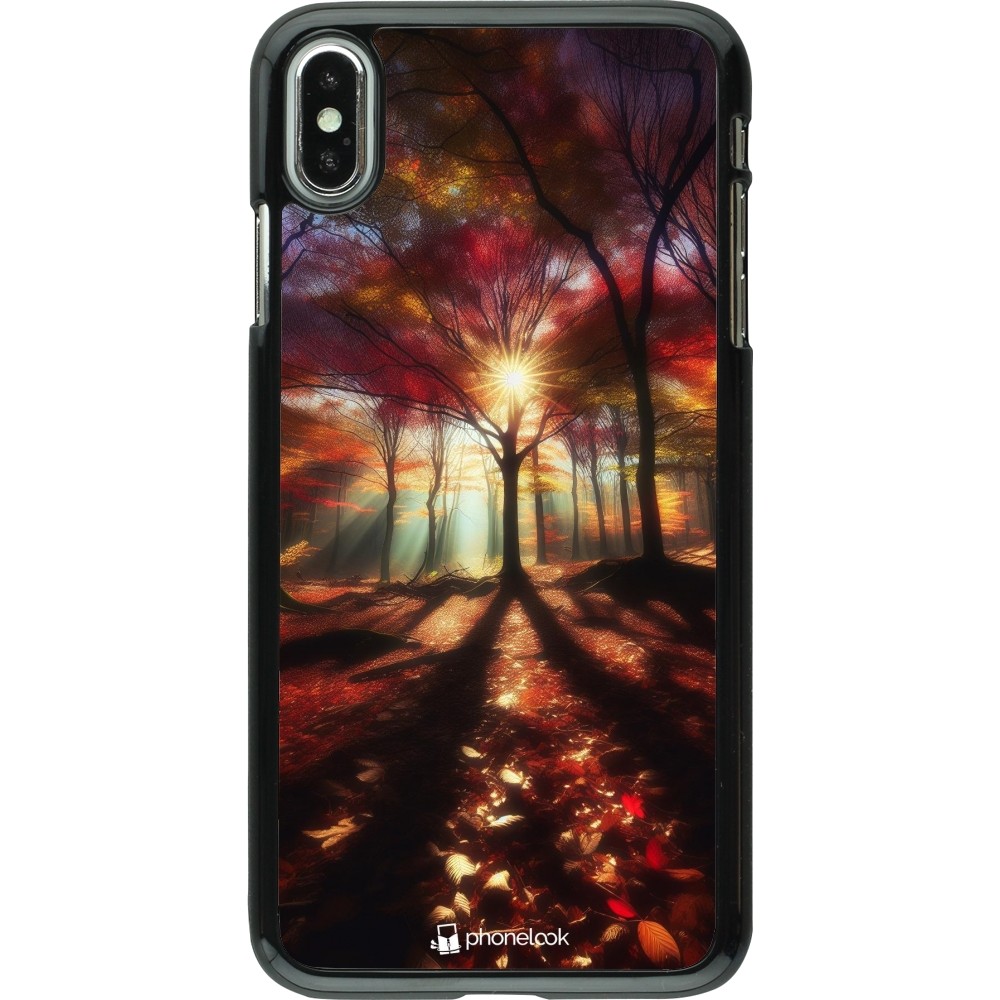 iPhone Xs Max Case Hülle - Herbstlicher goldener Glanz