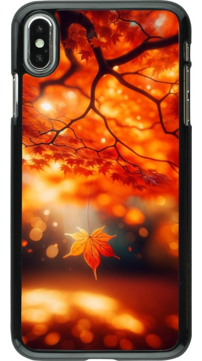 iPhone Xs Max Case Hülle - Herbst Magisch Orange