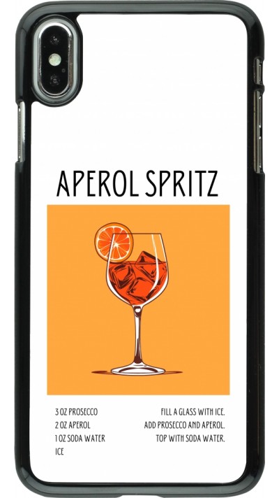 iPhone Xs Max Case Hülle - Cocktail Rezept Aperol Spritz