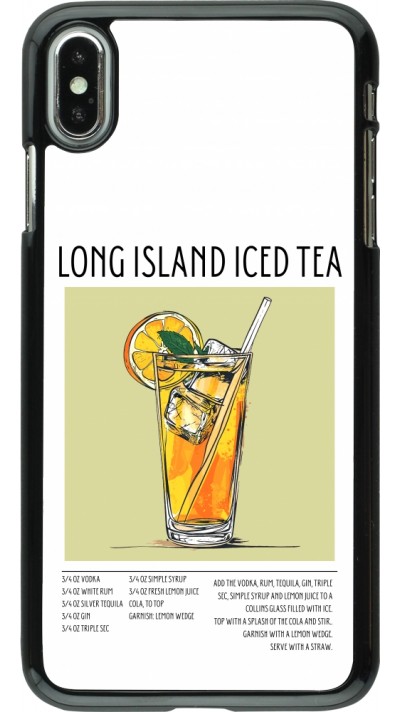 iPhone Xs Max Case Hülle - Cocktail Rezept Long Island Ice Tea