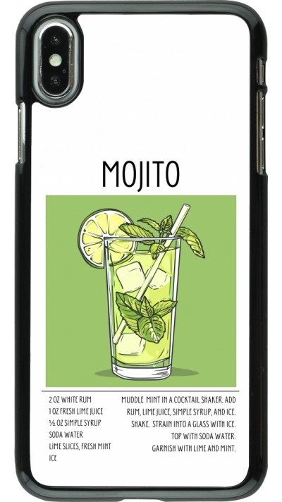 iPhone Xs Max Case Hülle - Cocktail Rezept Mojito