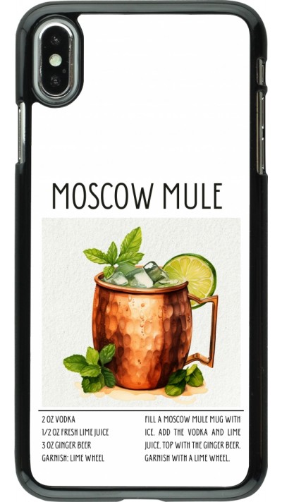 iPhone Xs Max Case Hülle - Cocktail Rezept Moscow Mule