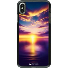 iPhone Xs Max Case Hülle - Sonnenuntergang gelb violett