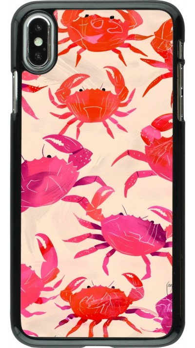 iPhone Xs Max Case Hülle - Crabs Paint