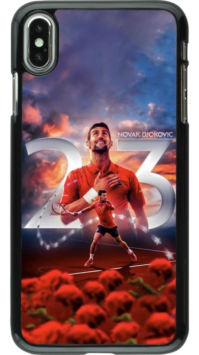 iPhone Xs Max Case Hülle - Djokovic 23 Grand Slam