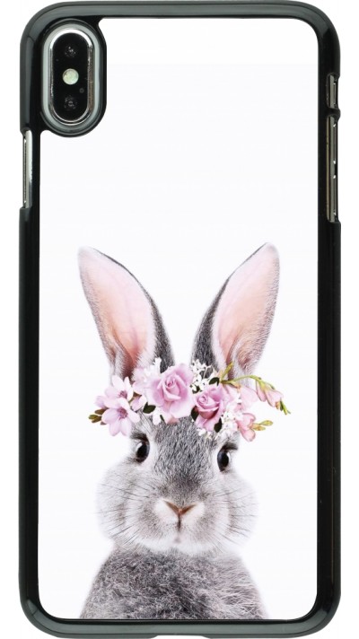 iPhone Xs Max Case Hülle - Easter 2023 flower bunny