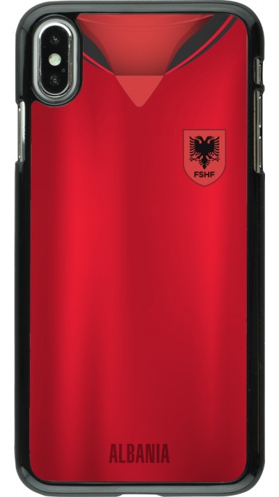 iPhone Xs Max Case Hülle - Albanien personalisierbares Fussballtrikot